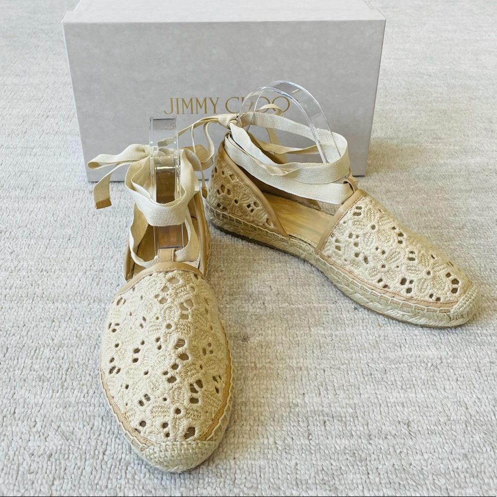🎉 Host Pick 🎉 Jimmy Choo Macrame Espadrilles